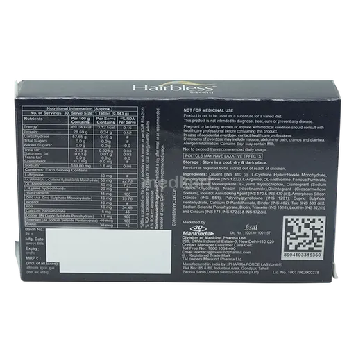 hairbless tablet 10's